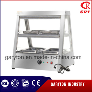 Calentador de alimentos trapezoides de acero inoxidable (GRT-2 * 2) con circulación de aire caliente