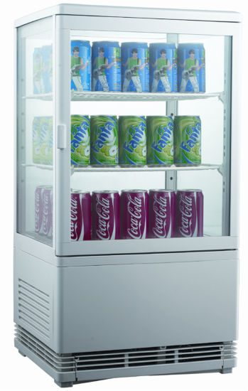 4 Refrigerador de visualización de vidrio lateral para mostrar bebida (GRT-RT58L)