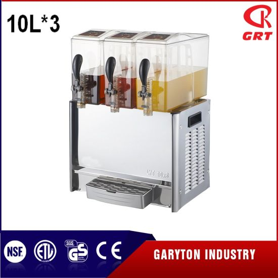 Dispensador de bebidas de agitación para mantener la bebida 3 tanques (GRT-DLRYJ10L * 3)
