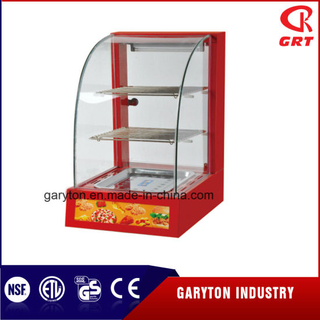 Calentador de alimentos curvos eléctricos comerciales (GRT-2P-1) Vitrina con bandejas