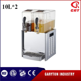 Dispensador de bebidas de agitación para mantener la bebida (GRT-LRYJ10L * 2) 2 TANQUES