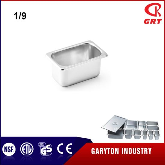 Envase de acero inoxidable (1/9) GN de ​​acero inoxidable PANS