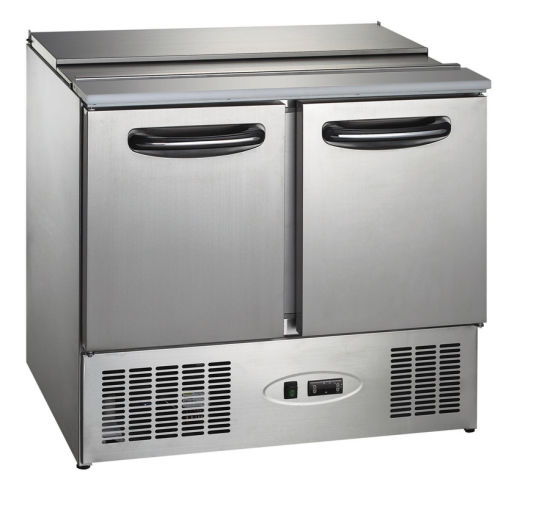 Mesa de ensalada de equipos de refrigeración para alimentos refrigerados (GRT-GS912)